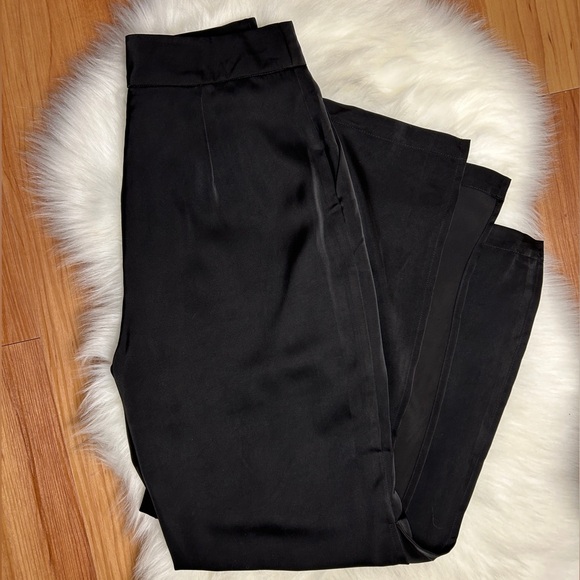 NWOT Crescent Silky Slacks with Sultry Slit - Picture 1 of 8